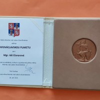 Ocenění naší učitelky Idy Elsnerové Svatováclavskou plaketou